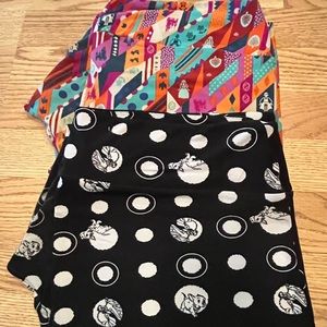 2pr. LuLaRoe Disney TC2 Leggings